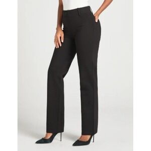 Betabrand Black Straight Leg Classic Dress Pant Yoga Pants XXS Petite Short